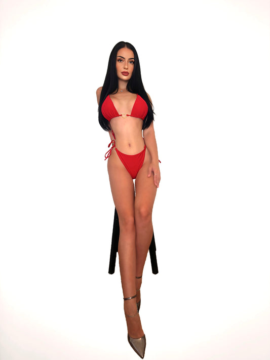 Raspberry Martini Bikini Set - Ferrari Red