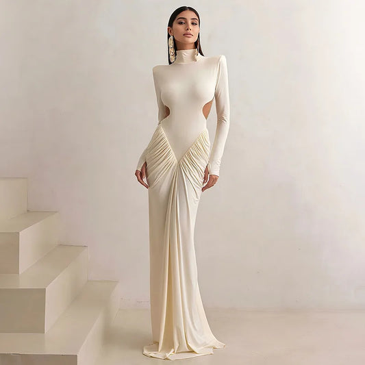 Autumn Backless Maxi Dress