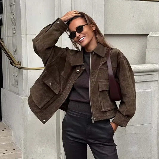 Leather Bomber Jacket