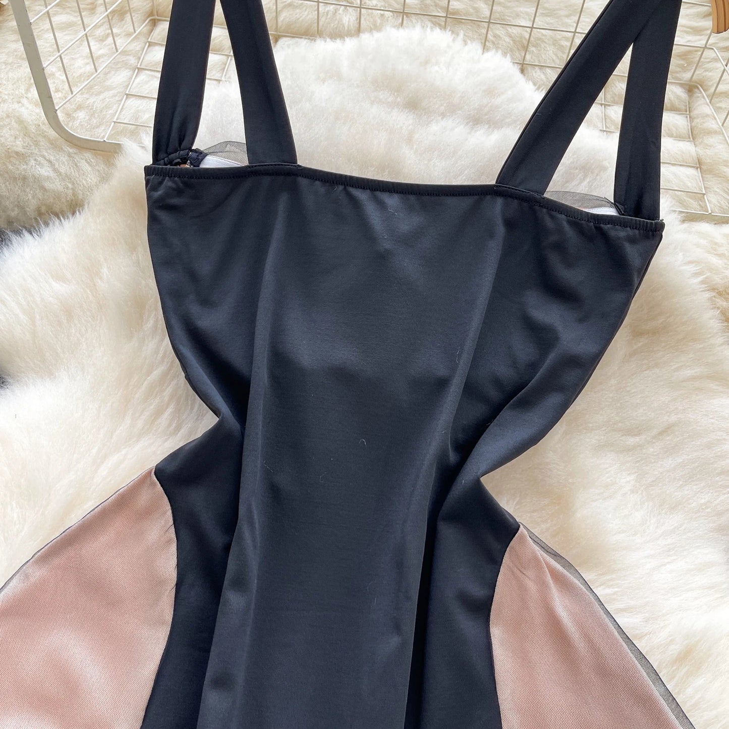Chic vintage Spliced velour