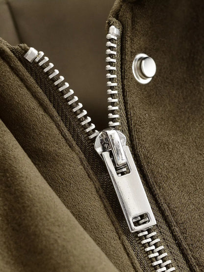 Leather Bomber Jacket