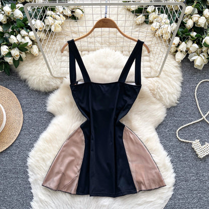 Chic vintage Spliced velour