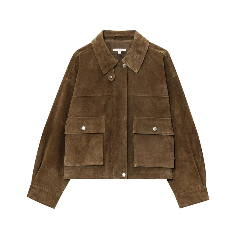 Leather Bomber Jacket