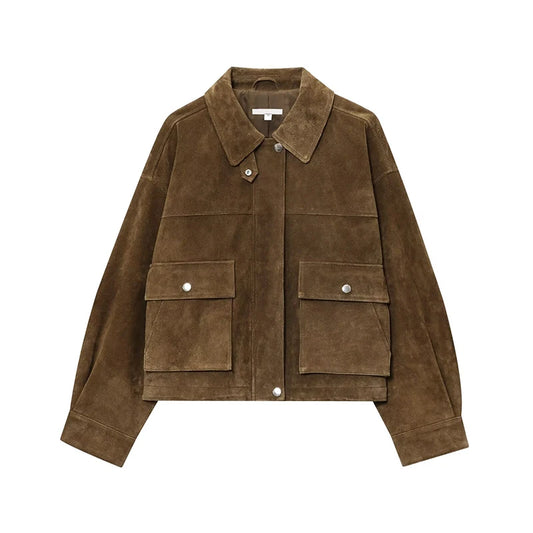 Leather Bomber Jacket