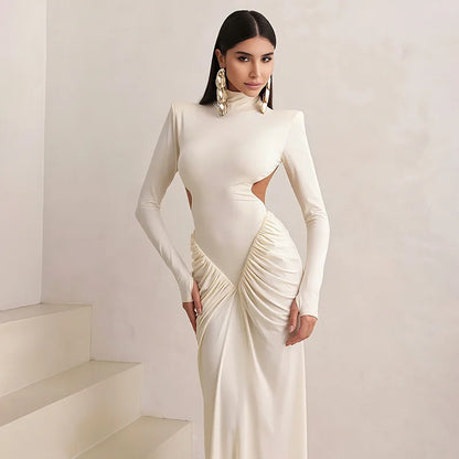 Autumn Backless Maxi Dress