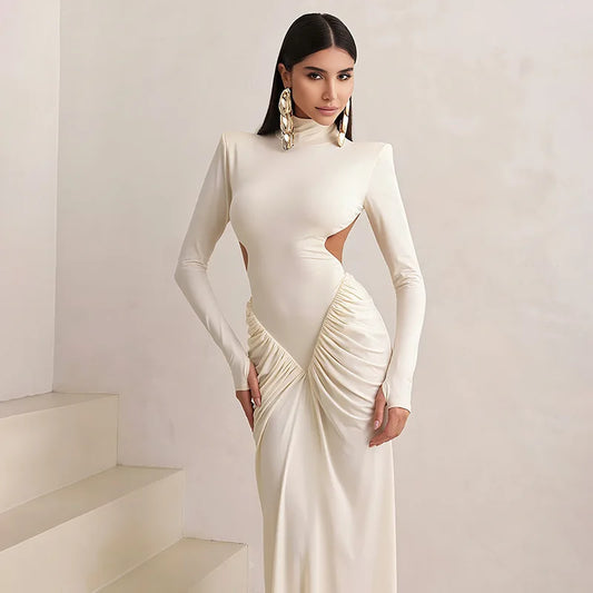 Autumn Backless Maxi Dress